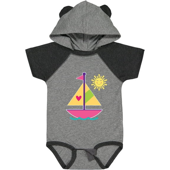 Inktastic Sailboat Girls Sailing Gift Girls Baby Bodysuit