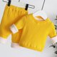 thumbnail image 1 of Conjuntos gruesos de terciopelo para bebés, pijamas cálidos de invierno, suéteres de punto para recién nacidos, traje de Navidad, 1 of 3