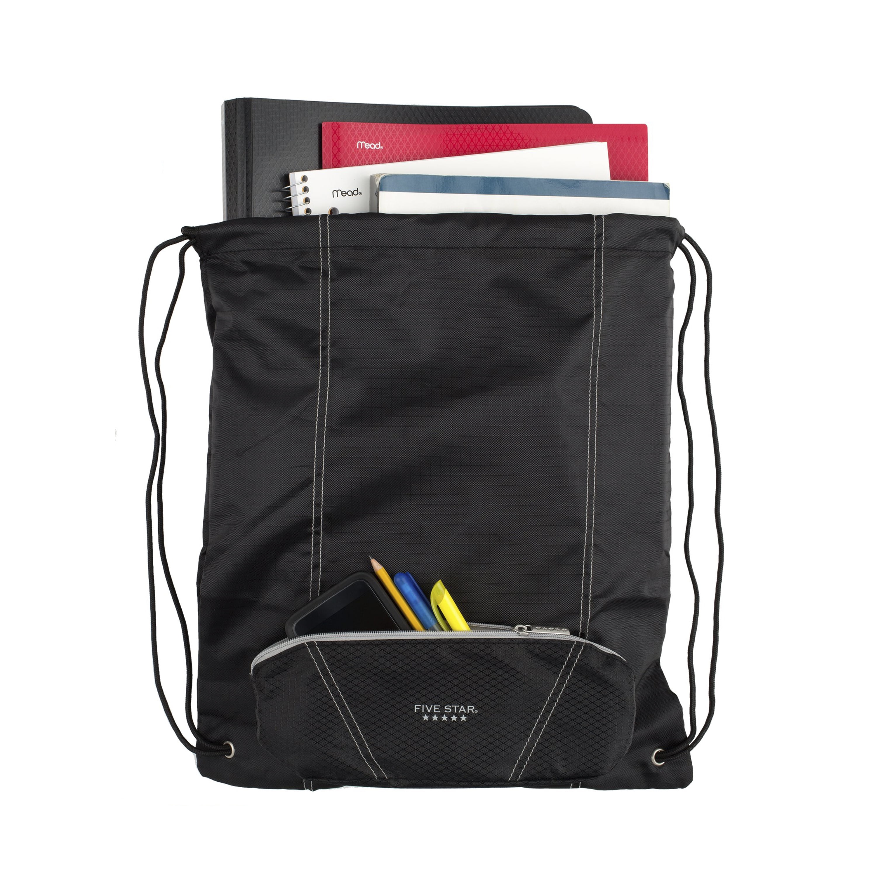 Five Star 2-in-1 Carry-All Pouch, Black/Gray (500008RC0-WMT)