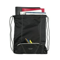 Five Star 2-in-1 Carry-All Pencil Pouch, Black/Gray (500008RC0-WMT)