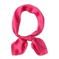 thumbnail image 4 of Qarigey Bufanda de seda ligera y transpirable para mujer Manténgase elegante y cómoda durante todo el día rosa rojo 70*70 CM Type2 NO2, 4 of 6