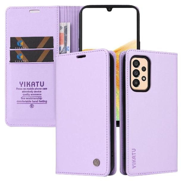 Funda para Samsung Galaxy M23 5G Estuche de Cuero PU Tipo Cartera con Ranuras para Tarjetas y Cierre Magnético
