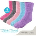 Market & Layne Adult Fuzzy Socks / Soft Cozy Crew Socks for Women 5
