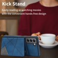 thumbnail image 2 of SaniMore for Samsung Galaxy S23 Plus PU Leather Case RFID Blocking, Back Magnetic Button Flip Wallet Cover Built-in Card Slot & Multi-Angle Kickstand Ultra-Thin Full Body Protective Shell, Blue, 2 of 6