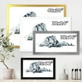 thumbnail image 4 of Designart 'Minimalistic Landscape of Forest and Mountains' Modern Framed Art Print, 4 of 4