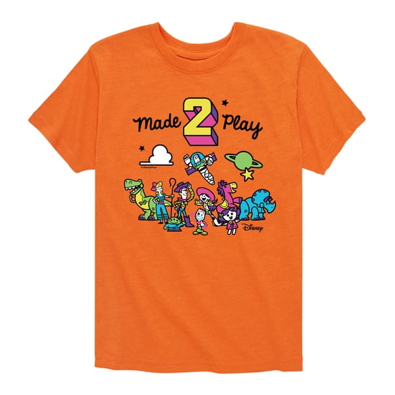 Toy Story 4 - Made 2 Play - Toddler & Youth Short Sleeve Graphic T-Shirt
