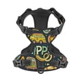 thumbnail image 4 of Picia Colorful Hippie No-Pull Dog Harness Reflective Front Clip Vest with Handle,Step-in Air Dog Harness,Adjustable 2 Metal Rings 4 Buckles,Easy to Put on & Take Off Small, 4 of 9