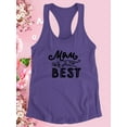thumbnail image 3 of Mom Is The Best Cute Flowers Racerback Tank Women -Image by Shutterstock, Female x-Large, 3 of 4