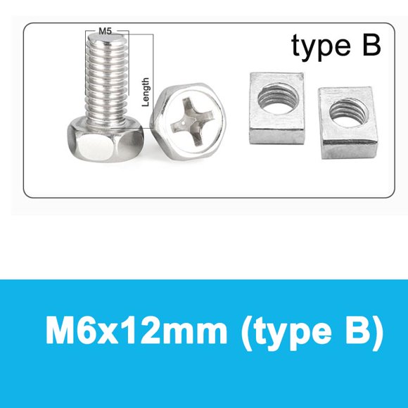 2 Set Motorcycle Scooter ATV Dirt Bike Battery Terminal Nut and Bolt Screws With Or Without Washers M5 M6 8mm 10mm 12mm 16mm