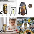thumbnail image 6 of Yspwyqan Girls Backpack Set Ages 8-15, Wildflower Sunset White Horse Backpack and Lunch Box Set with Pencil Case, Double Zip Large Capacity Front Pocket Bags for Primary Elementary School, 6 of 7