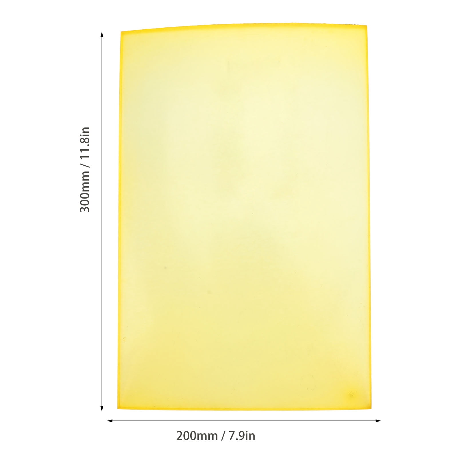 LAZIOEGR Transparent Leather Punch Mat Shock Absorbing Pad Elastic Rubber Noise Reduction Board for DIY Craft Punching Stamping 11.8 x 7.9 x 0.3 inches / 300x200x8MM