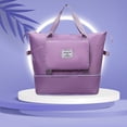 thumbnail image 4 of Bolsa De Viaje Bolsa de noche de moda plegable de gran capacidad con bolsillo húmedo y seco (púrpura) Tmvgtek Para Estrenar, 4 of 6