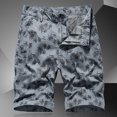 thumbnail image 4 of WREESH Men's Casual Shorts Cargo Shorts Cargo Shorts Running Shorts Multiple Utility Pockets Elastic Waist Cotton Hiking Shorts Gray, 4 of 4