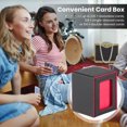 thumbnail image 3 of Étui de Cartes à Fenêtre Transparente Multifonction en Faux Cuir TCG Porte-Cartes de Jeu Organisateur Grande Capacité Boîte de Rangement pour Cartes de Sport, 3 of 7