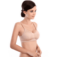 thumbnail image 4 of BIMEI Women's Mastectomy Bra Pockets Wireless Post-Surgery for Breast Forms Everyday Bra 8318,Beige, 38A, 4 of 9