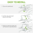 thumbnail image 2 of Cellet Phone Holder for LG K51, Dashboard Car Mount with Quick & Easy Install Extra Strength Grip and Atom Wipe, 2 of 8