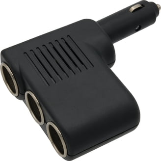 cigarette lighter adapter walmart CableVantage Black 3 Way Auto Car Cigarette Lighter Socket Splitter DC 12V  Charger Adapter