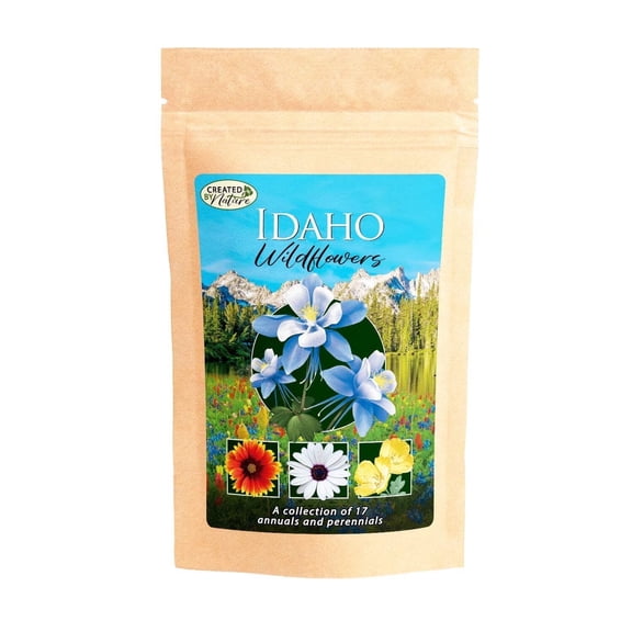 Created By Nature Idaho Wildflower Seed Mix, 14 Flower Varieties, 53,000 Seeds