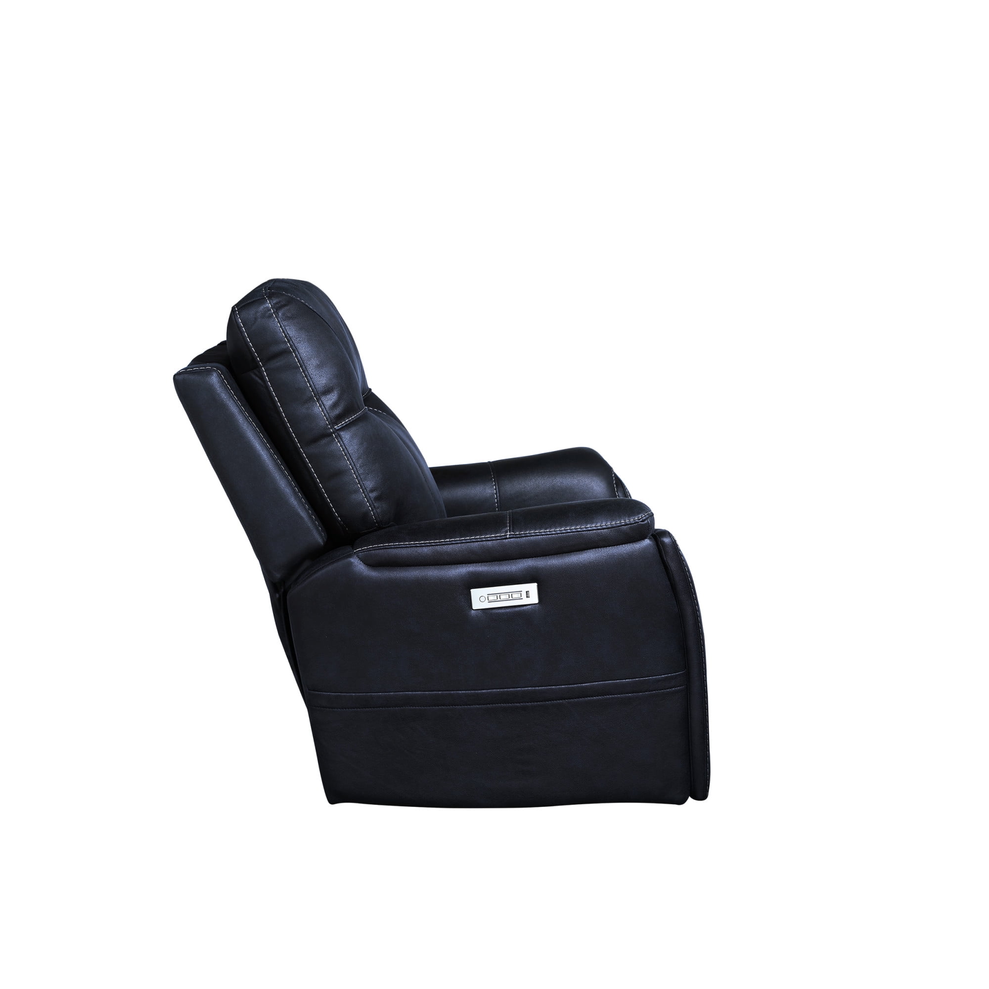 Steve Silver Lexington Faux Leather Power Media Recliner, Ocean Blue