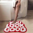 thumbnail image 5 of Lolynie Text Imitation Bathroom Floor Mat - Water Absorbing Entrance Hall Rug, Easy Clean Doormat, 5 of 6