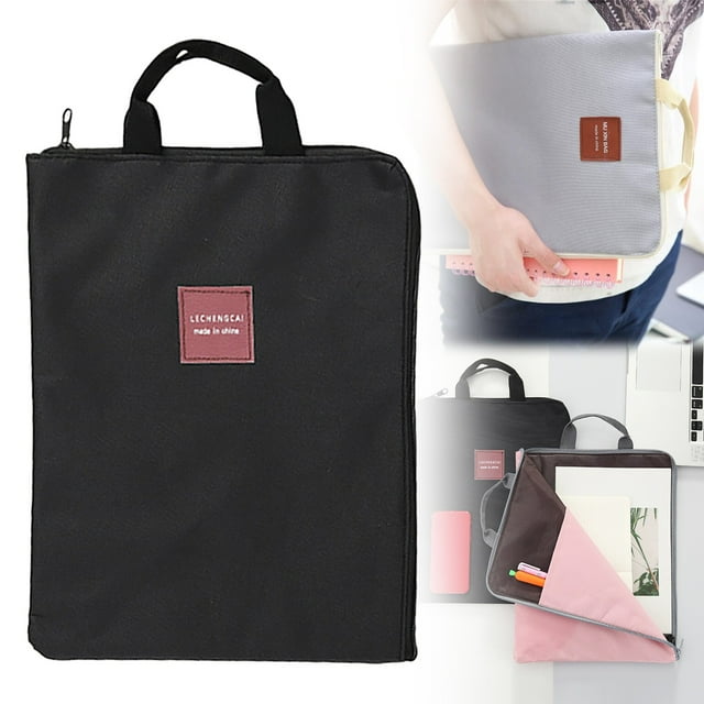 AKEGAMN Clearance! Zipper Multifunctional Multilayer File Bag Laptop Bag Mobile Phone Canvas Briefcase Quality: This Document Bag is made of premium fabric material with , , light- and . Soft and co