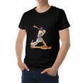 thumbnail image 6 of Men's T-Shirt,Baseball Man Short Sleeve Crewneck Casual Tee Shirts,Black-XS, 6 of 8