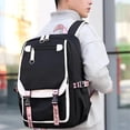 thumbnail image 4 of Teenage Girls' Backpack Middle School Students Bookbag Outdoor Daypack Large Capacity Student with USB Charge Port - Black, 4 of 6
