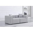 thumbnail image 2 of Bowery Hill Contemporary Upholstered Grey Durable Linen Modular Sofa, 2 of 8