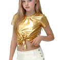 thumbnail image 2 of Niños Disfraces Niños Primavera Verano Color Sólido Carnaval Festa Festival Desempeño Cuello Redondo Camiseta Top para Niño Pequeño, 2 of 7