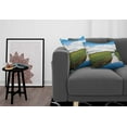 thumbnail image 3 of Ambesonne Nature Throw Pillow Cover 2 Pack, Calm River Meadow Trees, 24", Green Blue White, 3 of 5