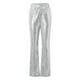 thumbnail image 3 of WILLBEST Pantalones Casuales elegantes para Mujer: Pantalones Acampanados Ajustados con Cintura Elástica y Lentejuelas, de Color Liso, para Fiestas y Eventos. Mediana, 3 of 6