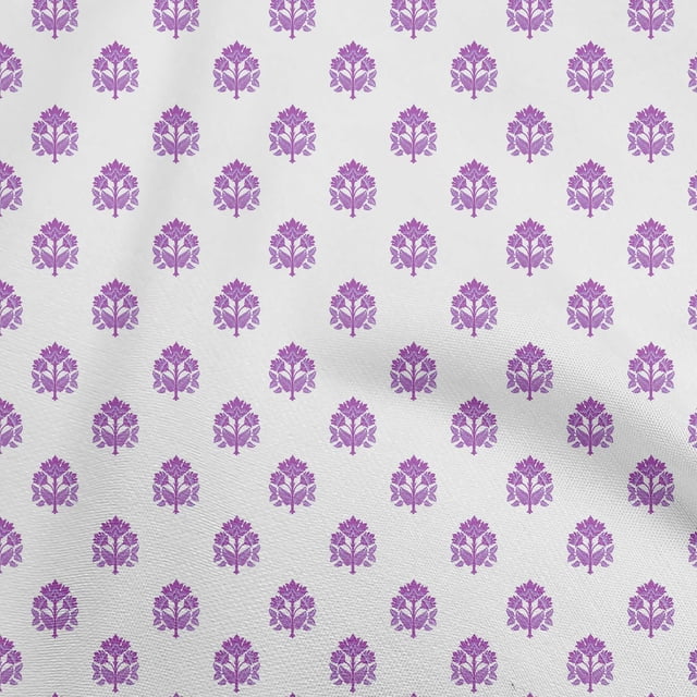 oneOone Polyester Spandex Purple Fabric Block Fabric For Sewing Printed Craft Fabric By The Yard 56 Inch Wide-DZ