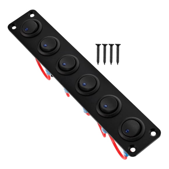 HEALEEP boat rocker switch panel box Aluminum Waterproof 1Set for Marine Use