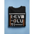 thumbnail image 3 of Revolution Slogan Design Sweatshirt Men -Image by Shutterstock, Male XX-Large, 3 of 4