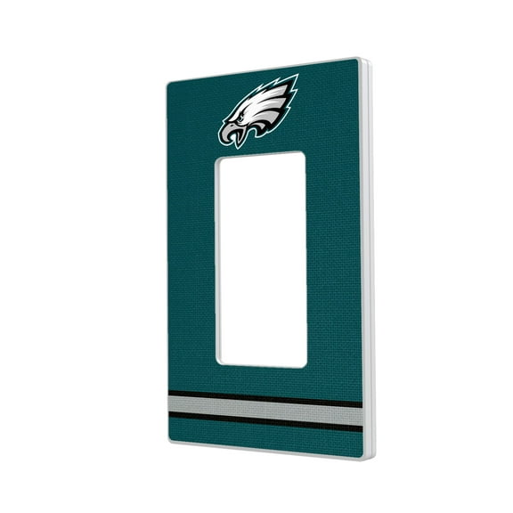 Philadelphia Eagles Stripe Single Rocker Light Switch Plate