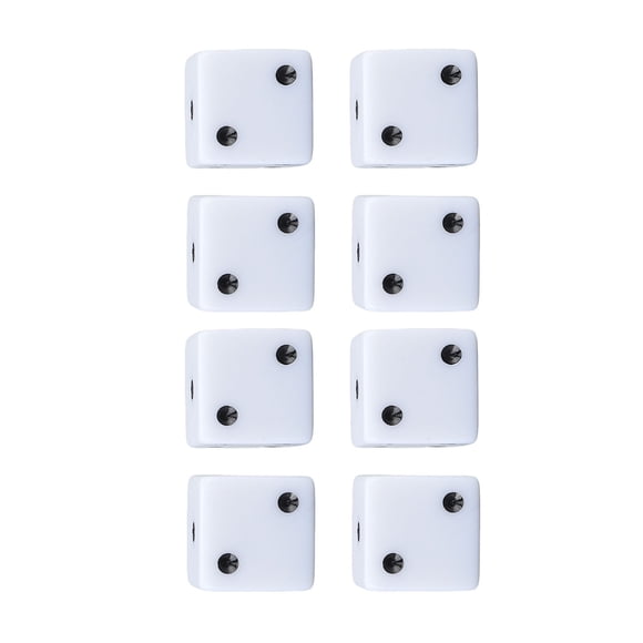 Square Corner Dice,8pcs 6 Sided Dice Set Educational Square Corner Dice Standard Game Dice Interactive Board Games Dice For Home Classroom