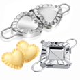thumbnail image 1 of Zshan 2pcs Dumpling Artifact 304 Stainless Steel Dumpling Tool Creative Heart-shaped Dumpling Mold Dumpling Skin Artifact, 1 of 5