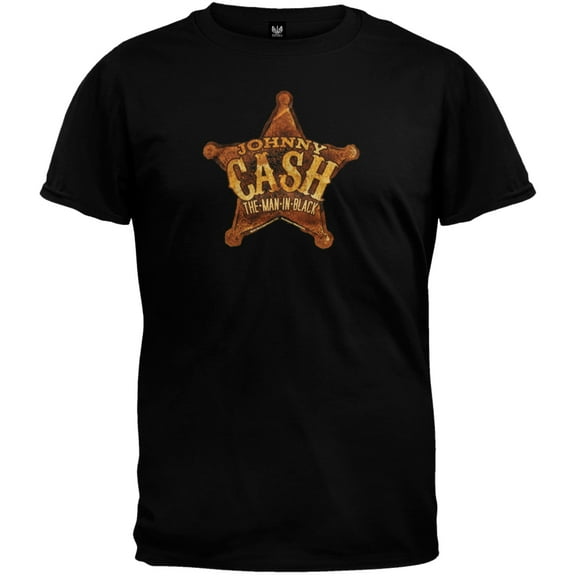 Johnny Cash Men's Star Short Sleeve T Shirt