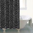 thumbnail image 4 of Black Leopard Print Shower Curtain 84"x72" ,Bathroom Decorative Shower Curtains Set with 12 Hooks,Modern Waterproof Washable Shower Curtain, 4 of 6