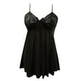 thumbnail image 6 of Nightgown for Women Loose Sleepwear V Neck Pajama Dress Soft Nightshirt Sleeveless Nightdress Chemise, 6 of 8