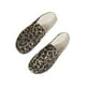 thumbnail image 1 of Sonducket Pantuflas de lona cómodas para mujer de 2 piezas con parte inferior antideslizante, zuecos y mulas de tela suave y cómoda para mujer Calzado Leopardo 38.1, 1 of 6