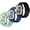 Black+NavyBlue+Teal, variant on Braided Stretchy Strap Compatible with Kids Apple Watch Band Series 10 9 8 7 6 5 4 3 SE SE2 38mm 40mm 41mm 42mm iWatch Sport Elastic Replacement Bands for Boy Girl Small Wrist