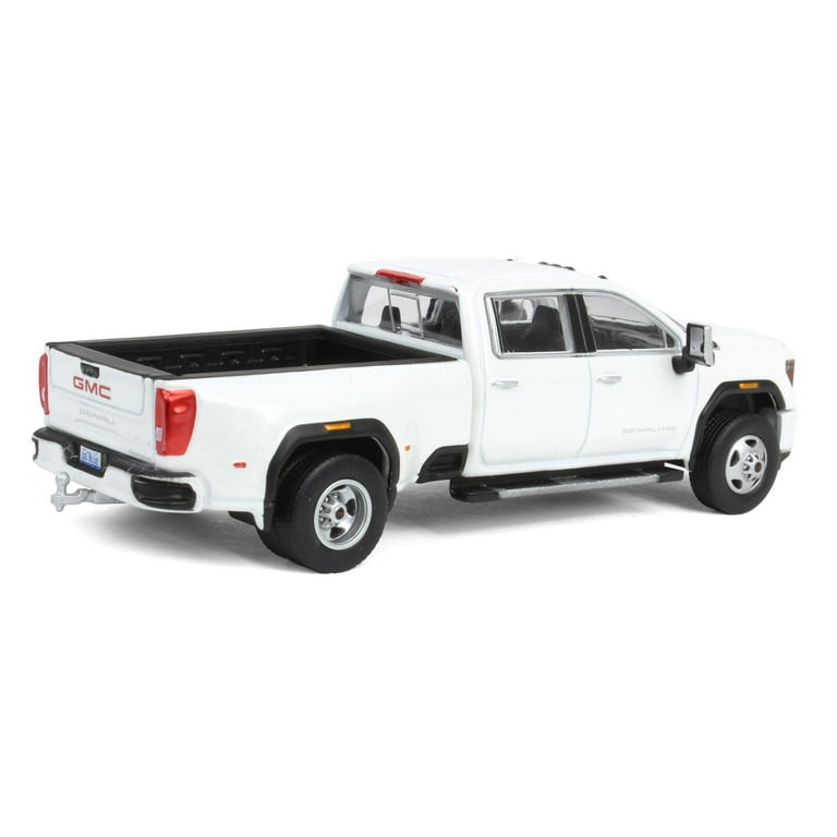 1/64 2022 GMC Sierra 3500 Denali Dually, White Frost, Karson