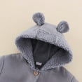 thumbnail image 3 of AAMILIFE Bébé Ours d'Automne et d'Hiver Oreilles Daim Capuche Veste Chaude composite Fausse Fourrure, 3 of 7