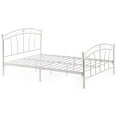 thumbnail image 1 of Hodedah Complete Metal Queen Size Bed in White, 1 of 3