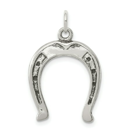 Horseshoe Italian Charm - 925 Sterling Silver Horse Shoe Pendant Charm Necklace Good Luck Italian Horn For Women