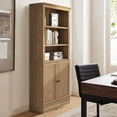 thumbnail image 4 of VAUXHILL & CO. Bibliothèque Standard Halston avec Portes, Unité de Rangement Ajustable, Chêne, 4 of 12