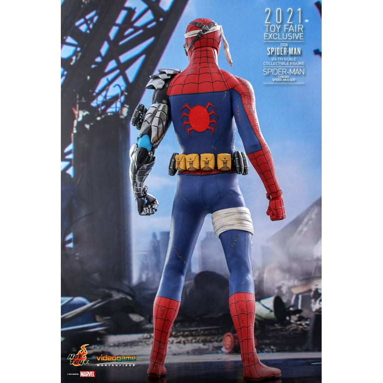 Hot Toys Collectible Spider-Man Action Figures, Blue and Red Hot Toys Collectible Spider-Man Action Figures, Blue and Red