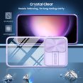 thumbnail image 3 of for Samsung A25 5G Case, Shockproof Rugged Samsung Galaxy A25 5G Phone Case, with Sliding Camera Cover, Drop Protection Crystal Clear Back Case Clear for Galaxy A25 5G, Purple, 3 of 6