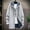 Silver, variant on Babysbule Mens Jackets Men's Solid Color Hooded Jacket Windbreaker Mid-length Hooded Jacket Casual